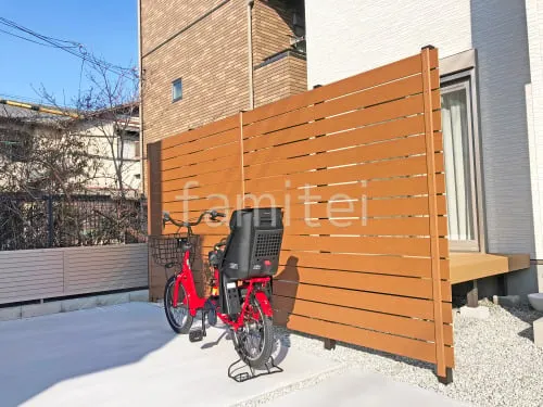 人工木・樹脂 フェンス（木調） F＆F マイティウッド ベーシック極 高尺タイプ 目隠し 木調・ラティス 樹脂