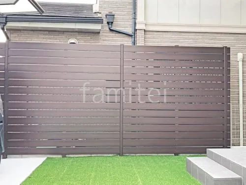 人工木・樹脂 フェンス（木調） F＆F マイティウッド ベーシック極 高尺タイプ 目隠し 木調・ラティス 樹脂