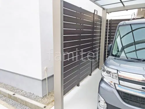 人工木・樹脂 フェンス（木調） F＆F マイティウッド ベーシック極 高尺タイプ 目隠し 木調・ラティス 樹脂