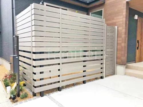 人工木・樹脂 フェンス（木調） F＆F マイティウッド ベーシック極 高尺タイプ 目隠し 木調・ラティス 樹脂