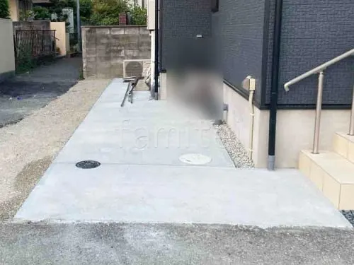 駐車場ガレージ床 土間コンクリート 伸縮目地 道路後退部 駐車場ガレージ床 土間コンクリート 伸縮目地 道路後退部