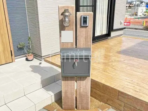 優先配送 コンクリート製枕木(擬木)門柱 ヴィンテージウッド 東洋工業 その他