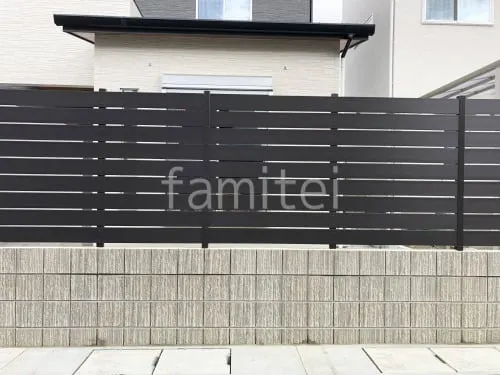 ブロック塀 （化粧ブロック） ユニソン エリダ  人工木・樹脂 フェンス（木調） F＆F マイティウッド ベーシック極 目隠し 木調・ラティス 樹脂