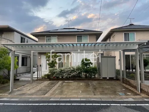 カーポート３台 （横ワイド トリプル） YKKAP エフルージュ 積雪50cm対応 フラット屋根