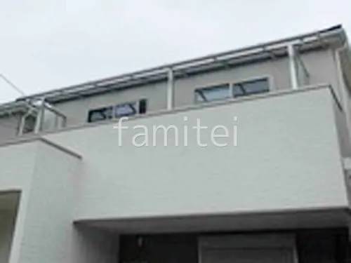 ２階ベランダ屋根  YKKAP ソラリアR アール屋根 スタンダード 壁付