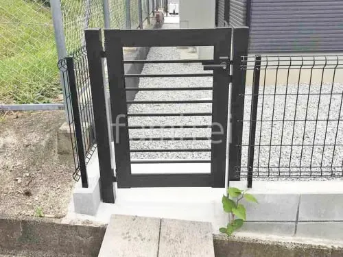 片開き 門扉 YKKAP シンプレオYBS型 横格子 片開き専用 