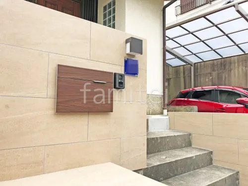 モダン門柱 壁タイル貼り タカショー セラマイカ