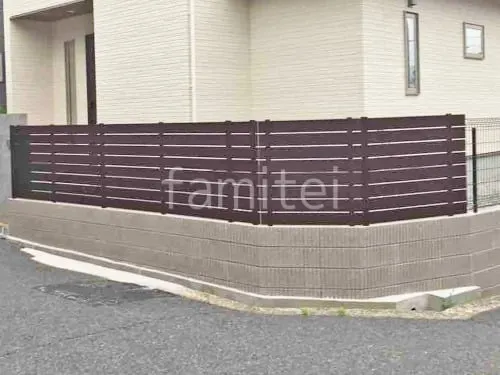 人工木・樹脂 フェンス（木調） F＆F マイティウッド ベーシック極 目隠し 木調・ラティス 樹脂