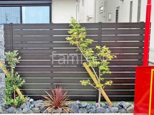 人工木・樹脂 フェンス（木調） F＆F マイティウッド デコll 高尺タイプ 目隠し 木調・ラティス 樹脂
