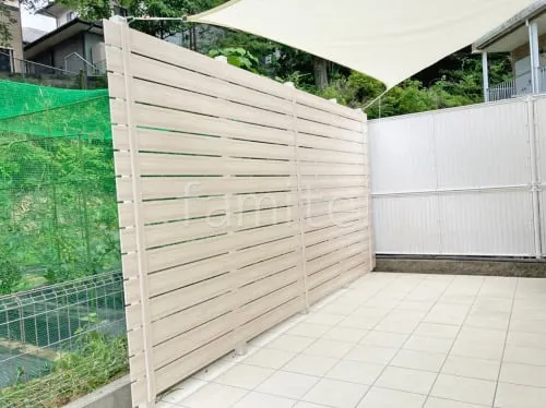 人工木・樹脂 フェンス（木調） F＆F マイティウッド ベーシック極 高尺タイプ 目隠し 木調・ラティス 樹脂