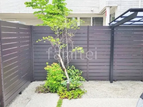 人工木・樹脂 フェンス（木調） F＆F マイティウッド ベーシック極 高尺タイプ 目隠し 木調・ラティス 樹脂