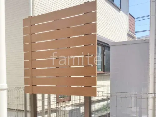 人工木・樹脂 フェンス（木調） F＆F マイティウッド ベーシック極 高尺タイプ 目隠し 木調・ラティス 樹脂