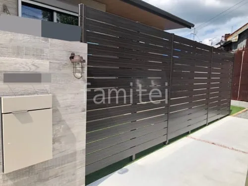 人工木・樹脂 フェンス（木調） F＆F マイティウッド ベーシック極 高尺タイプ 目隠し 木調・ラティス 樹脂