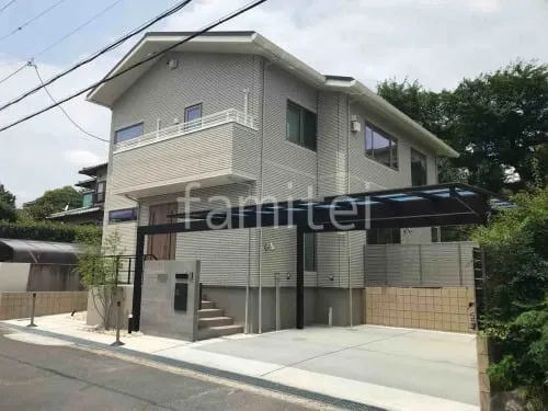 新築シンプル オープン外構