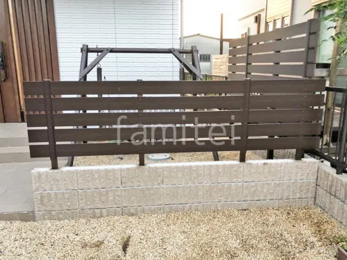 人工木・樹脂 フェンス（木調） F＆F マイティウッド ベーシック極 目隠し 木調・ラティス 樹脂