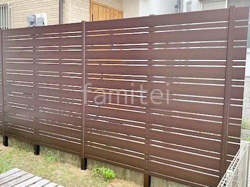 人工木・樹脂 フェンス（木調） F＆F マイティウッド ベーシック極 高尺タイプ 目隠し 木調・ラティス 樹脂