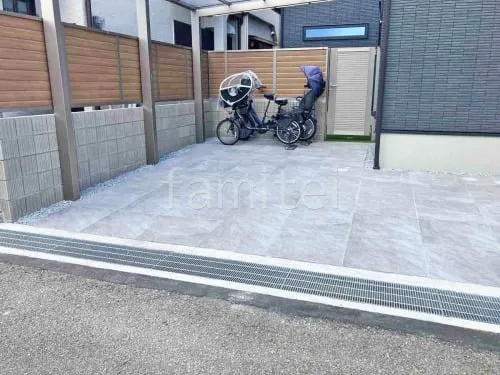 床タイル張り アイコットリョーワ ルイーダの外構施工例（現場番号