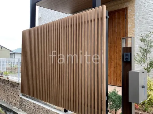 アルミ形材 フェンス LIXIL 木製調プログコートF1型 木調・ラティス スクリーン・格子