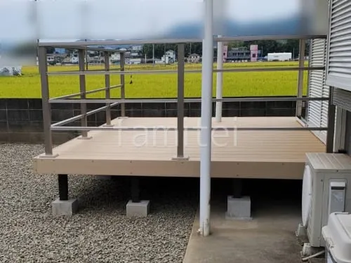 人工木ウッドデッキ LIXIL 人工木 樹ら楽ステージ モダンデッキフェンス