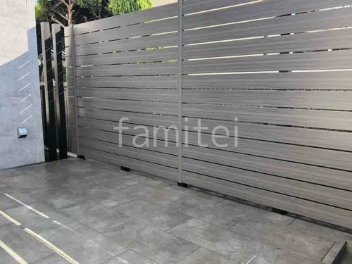 目隠しフェンス塀 F＆F マイティウッド デコll 高尺タイプ 高尺 プランパーツ 75角柱 