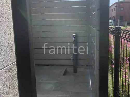 立水栓 ユニソン スプレスタンド60 蛇口２個付き