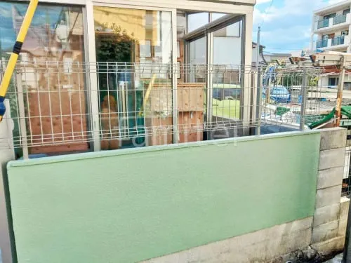 スチールメッシュ フェンス YKKAP イーネット3F型 スチール柱 境界・メッシュ