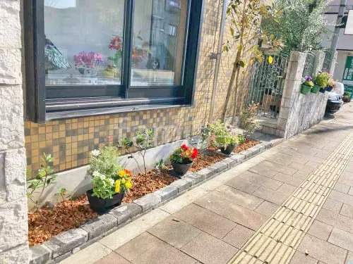 レンガ花壇 ユニソン ヴィンテージレンガ クールミックス