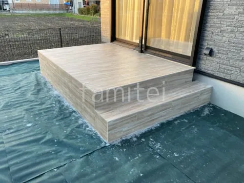 タイル門柱 壁タイル張り タカショー 木製調 セラ ウォール RC杉