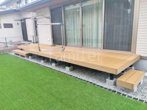 人工木デッキ  LIXIL 人工木 樹ら楽ステージ 