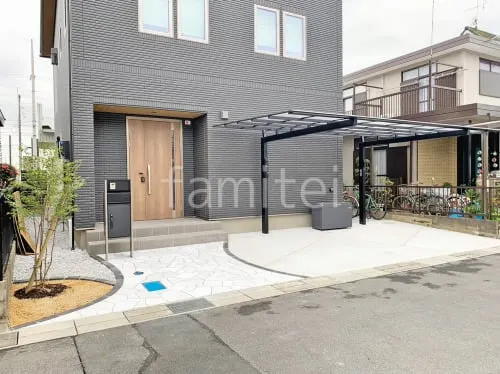 虹の庭 門まわり アルミアーチ デザイン角柱 LIXILリクシル プラスG