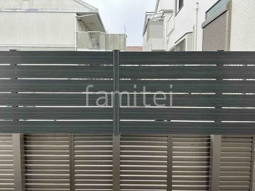 人工木・樹脂 フェンス（木調） F＆F マイティウッド デコll 高尺タイプ 目隠し 木調・ラティス 樹脂