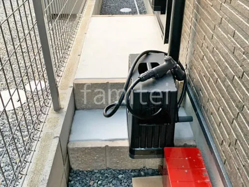 勝手口化粧ブロックステップ ユニソン シャモティ