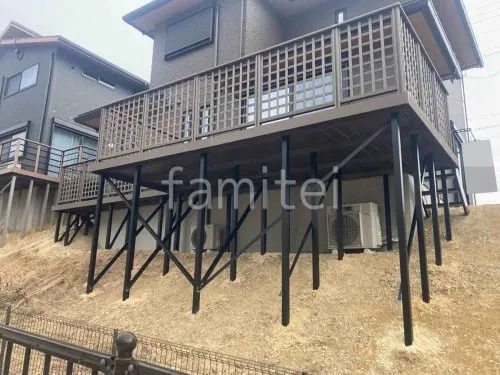 人工木デッキ  LIXIL 人工木 樹ら楽ステージ 