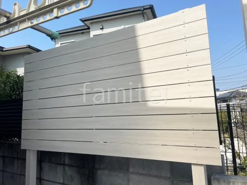 目隠しフェンス塀 プランパーツ 75角柱 平板