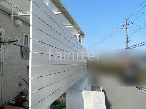 目隠しフェンス塀 プランパーツ 75角柱 平板