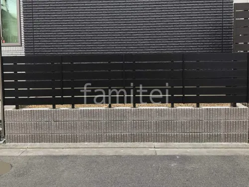 目隠しフェンス塀 F＆F マイティユニットフェンス 化粧ブロック積 ユニソン ジャスティ