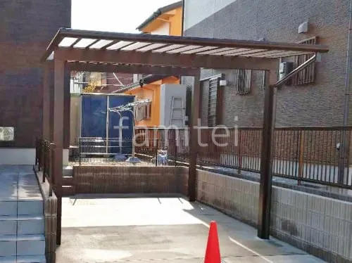 カーポート１台 （単棟） YKKAP エフルージュ 積雪50cm対応 フラット屋根