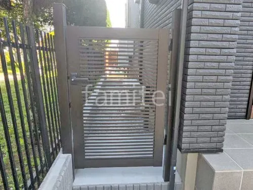 片開き 門扉 YKKAP シンプレオYB1型 横格子 