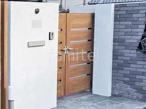 親子両開き 門扉 LIXIL 木製調AA YS1型 