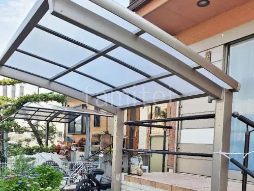 サイクルポート 自転車バイク屋根 LIXIL ネスカＲ アール屋根