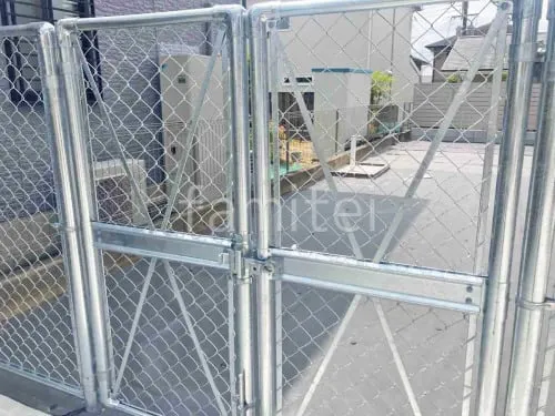 勝手口門扉 朝日スチール PC 両開き