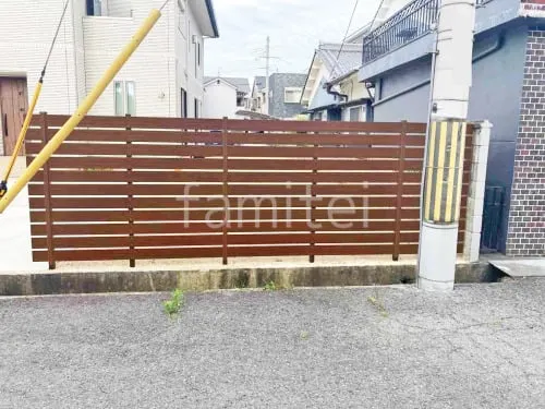 人工木・樹脂 フェンス（木調） F＆F マイティウッド デコll 高尺タイプ 目隠し 木調・ラティス 樹脂