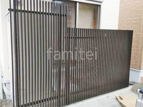 アルミ形材 フェンス LIXIL 木製調プログコートF3型 木調・ラティス スクリーン・格子