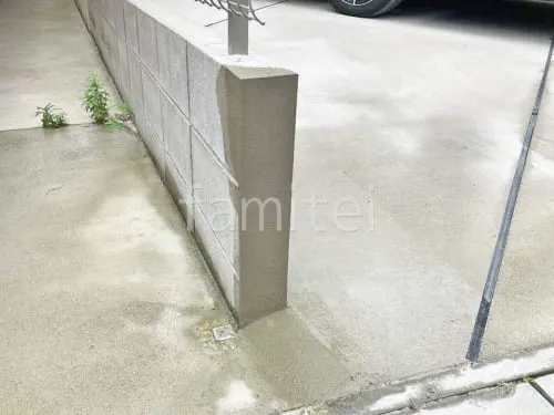 既存ブロック塀解体撤去