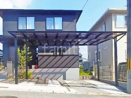 カーポート２台(ワイド) ツイン LIXIL ネスカＦ フラット屋根