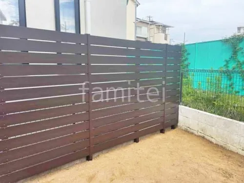 人工木・樹脂 フェンス（木調） F＆F マイティウッド ベーシック極 高尺タイプ 目隠し 木調・ラティス 樹脂