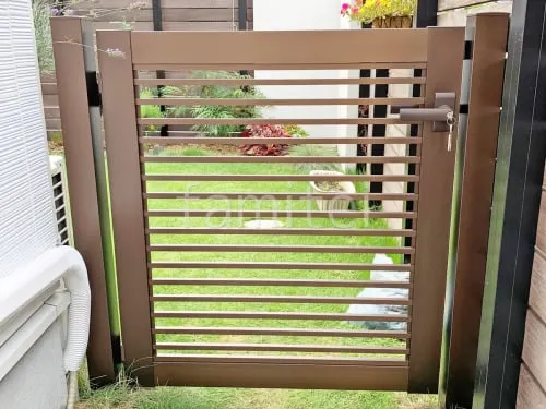 片開き 門扉 YKKAP シンプレオYB2型 横格子 