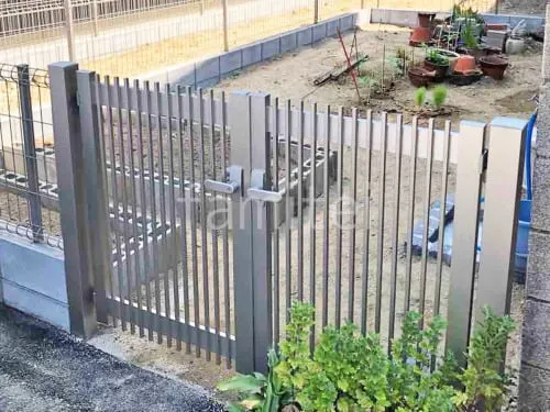 両開き 門扉 YKKAP シンプレオYB1型 横格子 