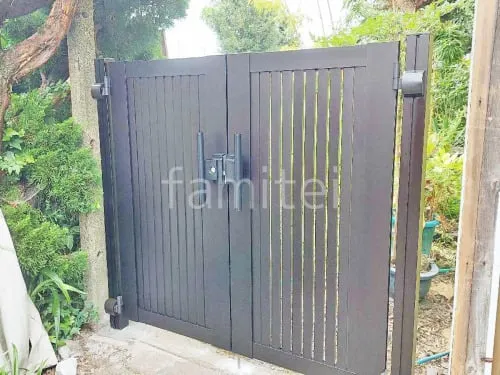 両開き 門扉 YKKAP シンプレオTS1型 たてスリット 