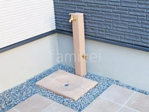 立水栓 東洋工業 ウォータービュー ヴィンテージウッドポール